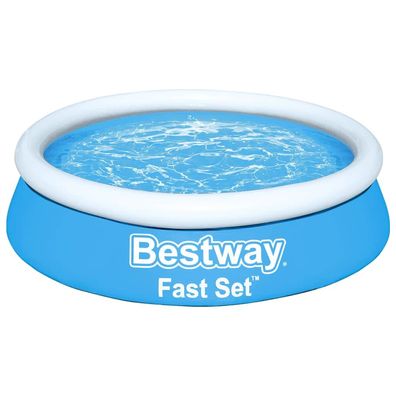 Bestway Fast Set Pool | Aufblasbar | Rund | Kinderpool | Gartenpool | 940 Ltr