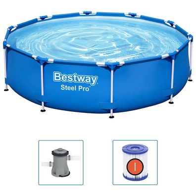 Bestway Pool Steel Pro | Gartenpool | Swimmingpool | m. Pumpe | 4.678 Liter