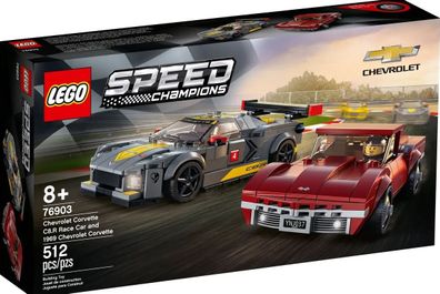 Lego Speed Champions 76903 Chevrolet Corvette C8.R & 1968 Chevrolet Corvette