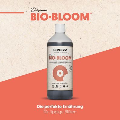Biobizz Bio-Bloom 1L Pflanzen Dünger Grow Indoor Knospenwachstum Blütedunger