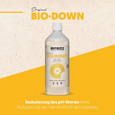 Biobizz PH -Down 1L Pflanzen Dünger Grow Indoor PH-Wert Regulierer