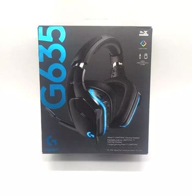 Logitech G635 kabelgebundenes Gaming-Headset mit Lightsync RGB, PC/Xbox One/PS4