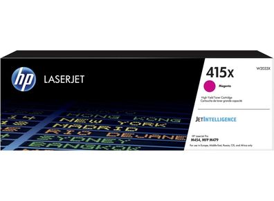 Original HP 415X Magenta Toner hohe Reichweite für LaserJet Pro M454 M455 M480 M