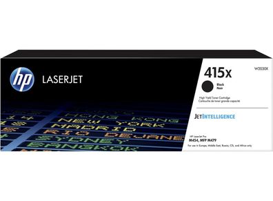 Original HP 415X Schwarz Toner hohe Reichweite für LaserJet Pro MFP 7500 Seiten