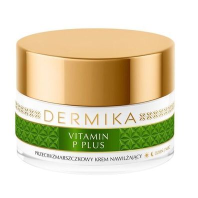 Dermika Vitamin P Plus Hypoallergene Feuchtigkeitscreme fuer Tag & Nacht, 50ml