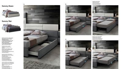 Doppel Hotel Betten Ehe 180X200Cm Schlaf Zimmer Holz Luxus Design Bett Polster