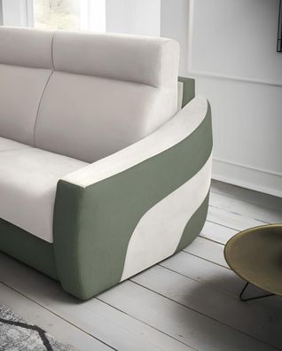 Designer Sofa 2 Sitzer Stoffsofa Schlafsofa Zweisitzer Italienische Möbel Neu