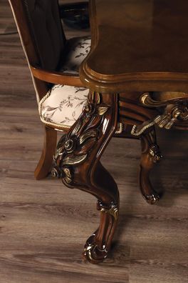 Esszimmer Möbel Essgarnitur Klassische Barock Anrichte Sideboard 6Tlg