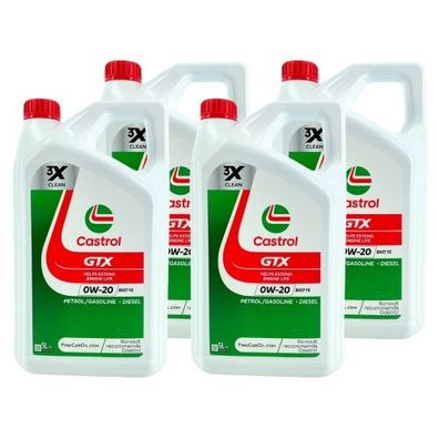 Castrol GTX 0W-20 RN17 FE 4x5 Liter