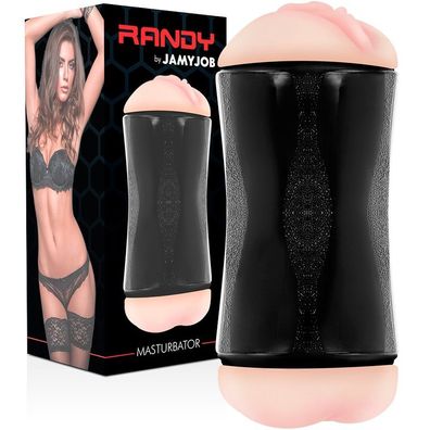Mastrubator Vagina + Anus 2-in-1 Masturbator Doppelloch mit 3x6ml Gleitgel