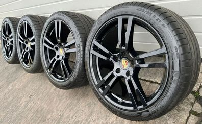 4x Original Porsche Cayenne 7P 958 21 Zoll Sommerräder Turbo II 7P5601025C DOT22 6-7m