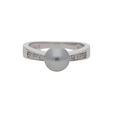 Fossil Damen Ring JFS00016040508 Silber imitierte Perle