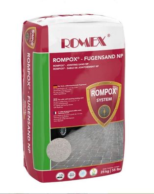 25 kg Rompox Fugensand NP sand-basalt Pflasterfugenmörtel wasserdurchlässig