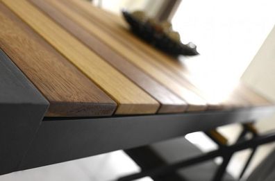 Tisch Holztisch Küchentisch Speisetisch Wohnzimmer Esszimmer Gestreift