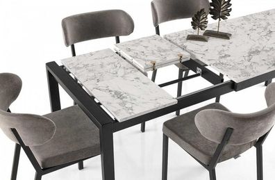 Küchentisch Speisetisch Esszimmertisch Esstisch Ausziehbar Marmor Optik