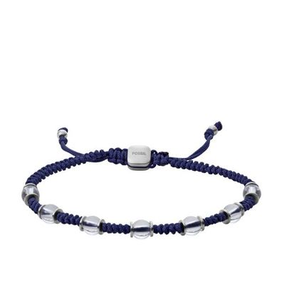 Fossil Herrenarmband JF04088040 Vintage Casual Joyful Expression Beads Blau