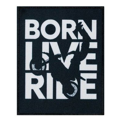 Mono-Quick 18217 Born Live Ride Applikation, Bügelbild, Patch, Aufbügler, Bike