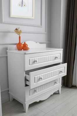 Kommode Modernes Design Drei Geräumige Schubladen Stilvolles Kinderzimmer Möbel