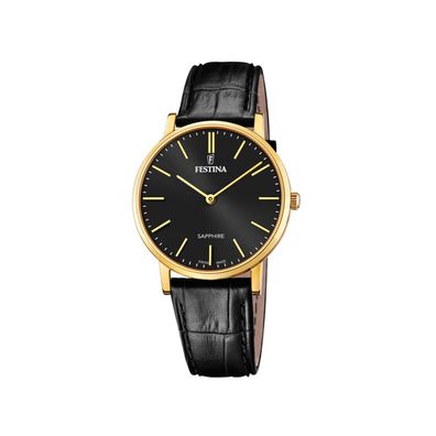 Festina Uhr für Herren Swiss Made F20016/3 Leder Armband