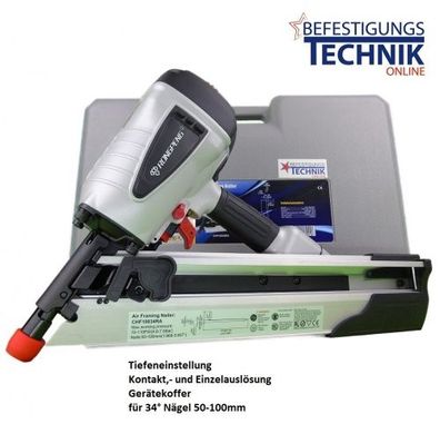 Streifennagler CHF10034RA 50-100mm für Streifennägel 34° Paslode Prebena Tjep