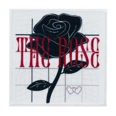 Mono-Quick 16316 The Rose Applikation, Bügelbild, Patch, Aufbügler, ca. 8,1 x 8,1 cm
