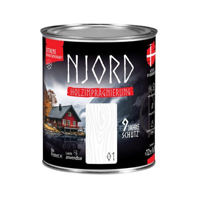 Holzschutz Holzimprägnierung (01) Norschnee Wetterfest Holzlack 750ml Schutzlack
