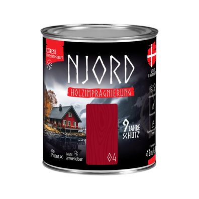 Holzschutz Holzimprägnierung (04) Fischerhütte Wetterfest Holzlack 750ml Schutzlack