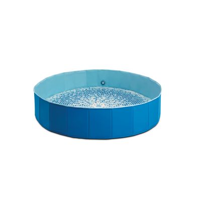 INTEX Hundepool faltbar Ø152cm Blau Pool für Hunde mit Ablaufventil Sommer