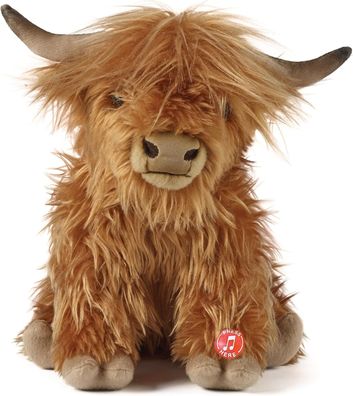 Living Nature Highland Kuh braun 20 cm – realistisches Kuscheltier ohne Sound