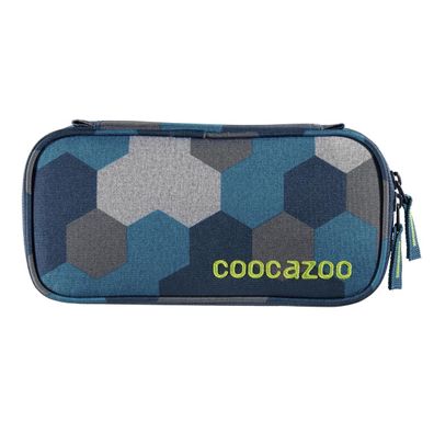 Coocazoo "PencilDenzel" Schlamperetui Stiftetui, Blue Geometric Melange