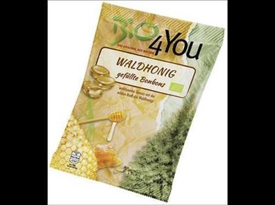 Bio4You 3x Bio-Bonbon-Waldhonig, gefüllt 75g