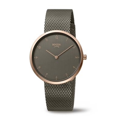 Boccia Damenuhr Titan rosé vergoldet 3309-10