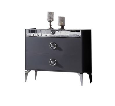 Schlafzimmer Set Schminktisch Spiegel Komplettset 2Tlg Moderne Glasfläche Möbel