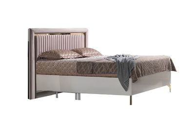 Schlafzimmer Set Bett + 2X Nachttische Bettset Modernes Beige Möbel Set 3Tlg