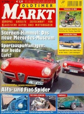 Oldtimer Markt 6 / 2006 - Alfa Romeo, Fiat, Saab, Hanomag, Vanwall