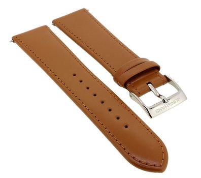 Junghans Meister Chronoskope 21mm Uhrenarmband Leder in braun 027/4526