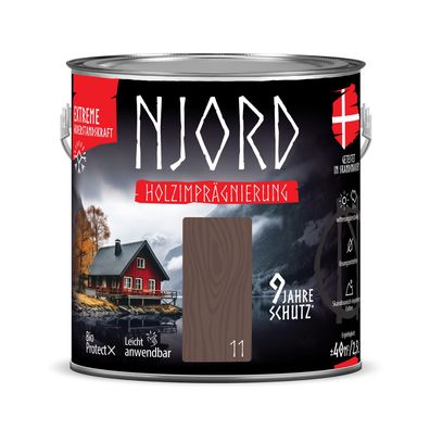 Holzschutz Holzimprägnierung (11) Wikingerboot 2,5L Wetterfest Holzlack