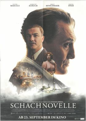 Schachnovelle - Original Kinoflyer A3 - Oliver Masucci, Albrecht Schuch - Filmposter*