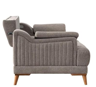 Komfortable Sofagarnitur 3 + 3 Sitzer Gemütliche Couchgarnitur Wohnlandschaft