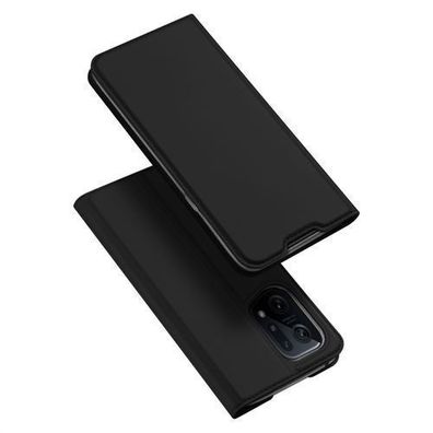 Dux Ducis Skin Pro Klapphuelle fuer Oppo Find X5, Schwarz