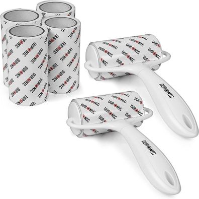 Duronic ROLL2X4 Fusselrolle 2er Set inkl. 4 Kleberollen für Kleidung