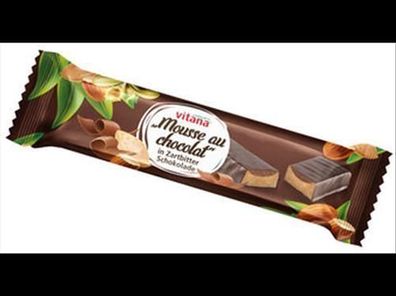 Vitana 6x Bio-Mousse au chocolat-Riegel mit Zartbitter-Schokolade überzogen 40g