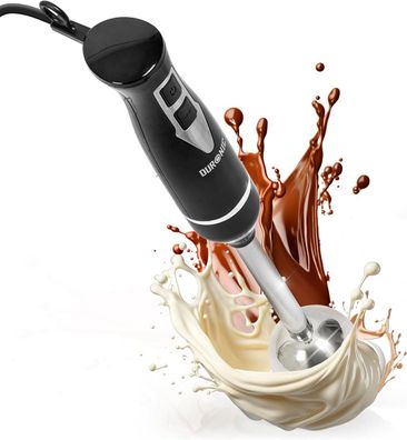 Duronic HB35B Stabmixer 350W, Edelstahl Mixstab, Handmixer, Smoothies