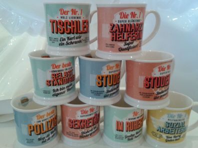 Retro-Becher Tasse mit Spruch zum Beruf Selbständiger