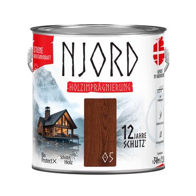 Holzschutz Extreme (05) Rohes Mahagoni 2,5L Wetterfest Holzlack Schutzlack