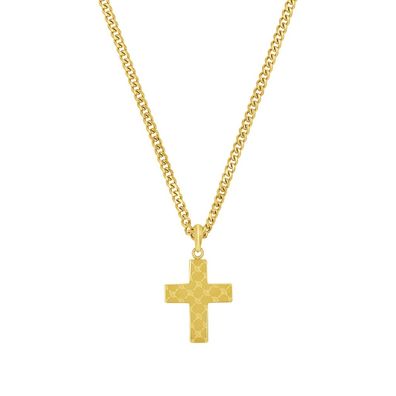 Joop! Halskette Kreuzanhänger 2039828 Edelstahl Ionen plattiert gold