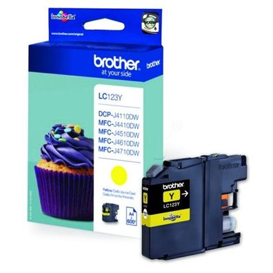 Original Brother LC-123Y LC-123YBPDR Tinte gelb