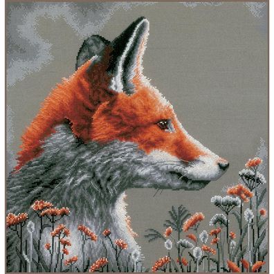 Lanarte PN-0202499 Zählmusterpackung In die Nacht starren Motiv Fuchs