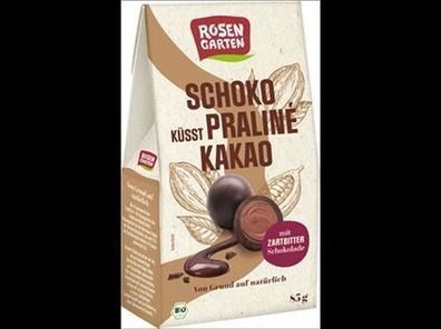 Rosengarten 6x Schoko küsst Praliné Kakao 85g