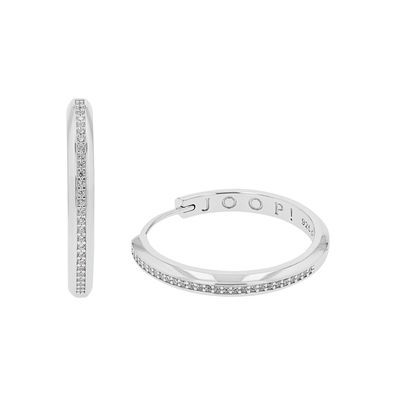 Joop! Damencreolen 925/000 Silber 2039694 Zirkonia, Transparent